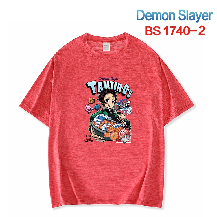 Demon Slayer Kimets ice silk cotton loose and comfortable T-shirt from XS to 5XL  BS-1740-2