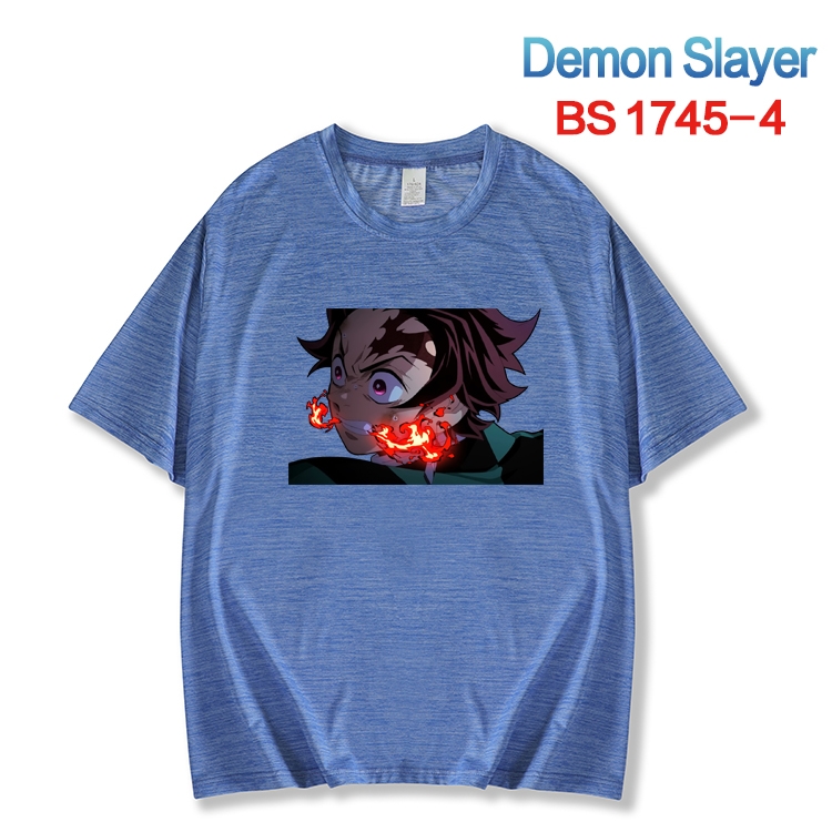 Demon Slayer Kimets ice silk cotton loose and comfortable T-shirt from XS to 5XL  BS-1745-4