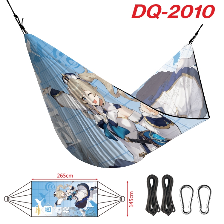 Genshin Impact Outdoor full color watermark printing hammock 265x145cm  DQ-2010