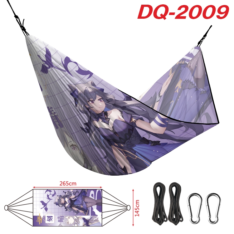 Genshin Impact Outdoor full color watermark printing hammock 265x145cm  DQ-2009