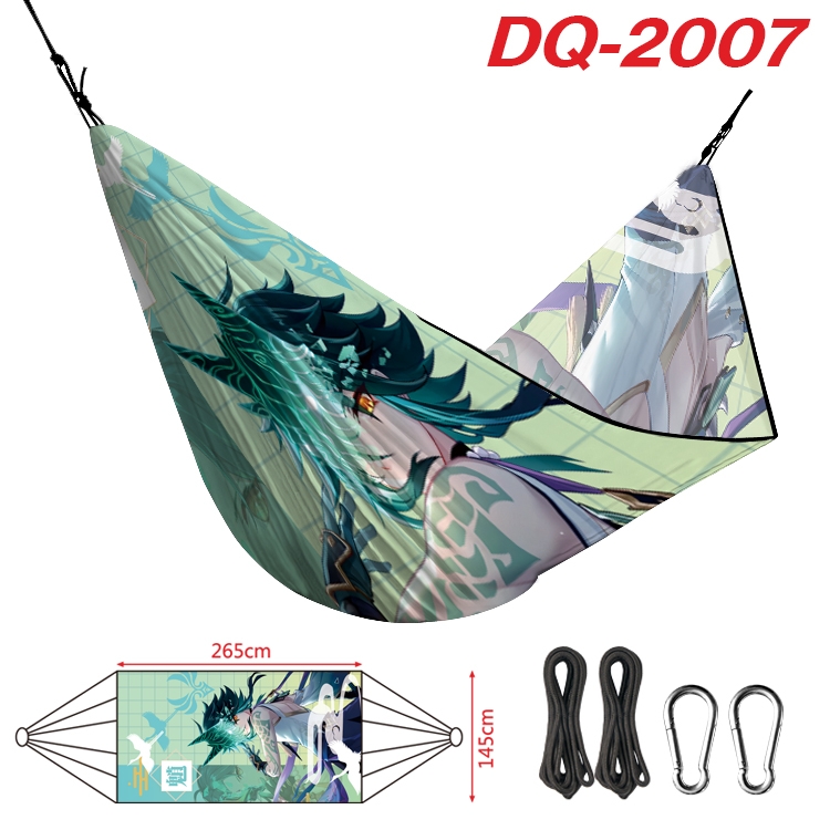 Genshin Impact Outdoor full color watermark printing hammock 265x145cm  DQ-2007