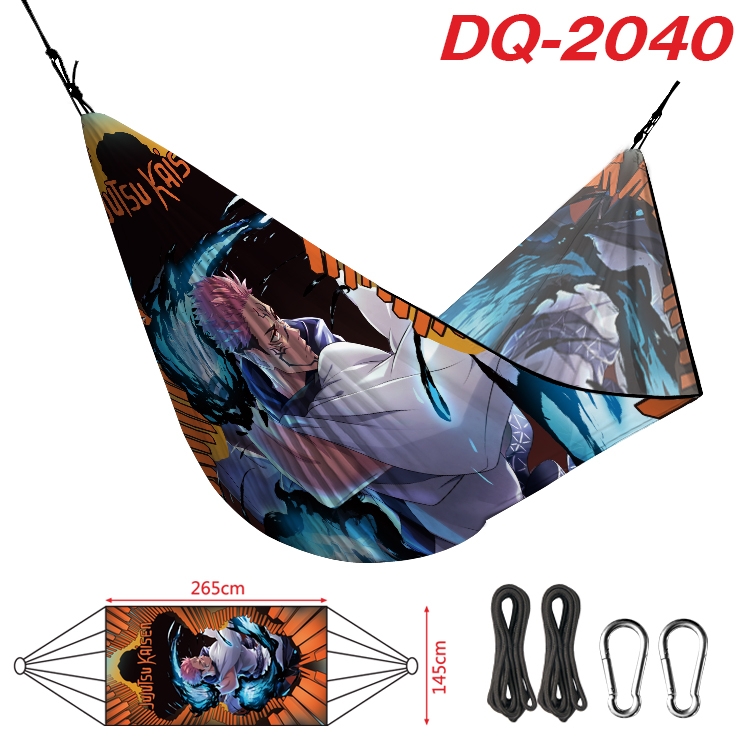 Jujutsu Kaisen Outdoor full color watermark printing hammock 265x145cm  DQ-2040