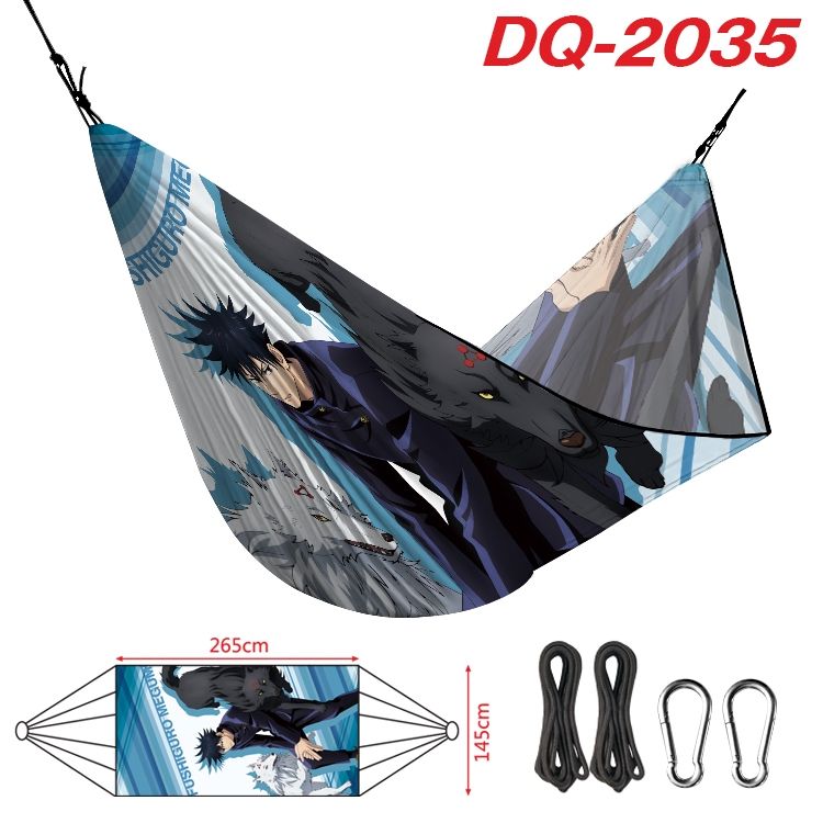 Jujutsu Kaisen Outdoor full color watermark printing hammock 265x145cm  DQ-2035