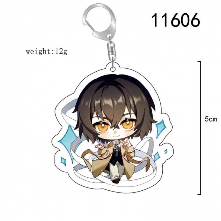 Bungo Stray Dogs Anime acrylic Key Chain  price for 5 pcs 11606