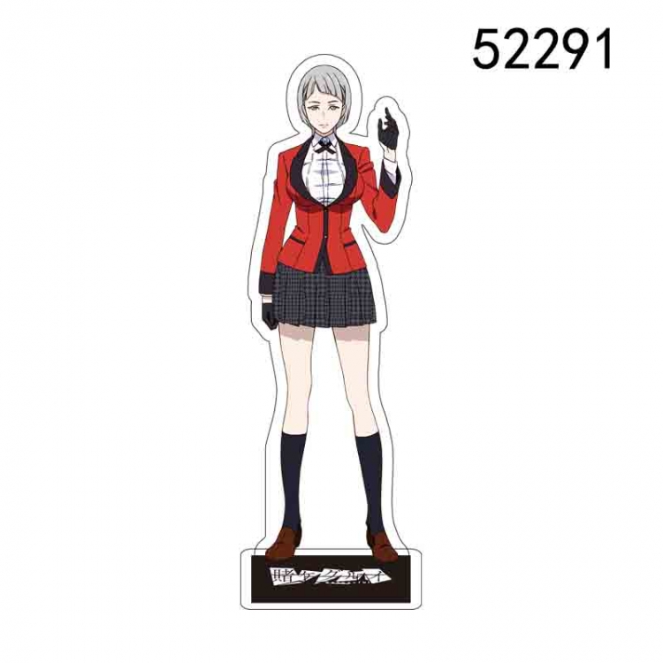 Kakegurui Anime characters acrylic Standing Plates Keychain 15CM 52291