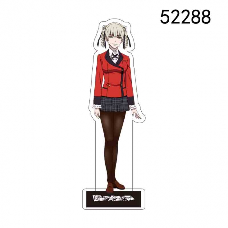 Kakegurui Anime characters acrylic Standing Plates Keychain 15CM 52288