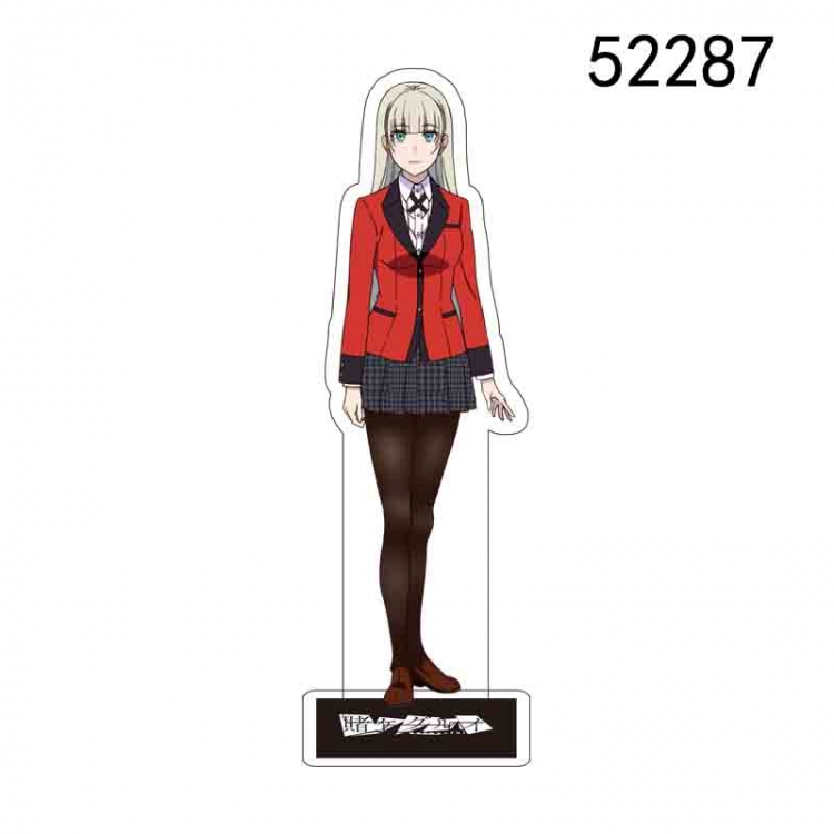 Kakegurui Anime characters acrylic Standing Plates Keychain 15CM 52287