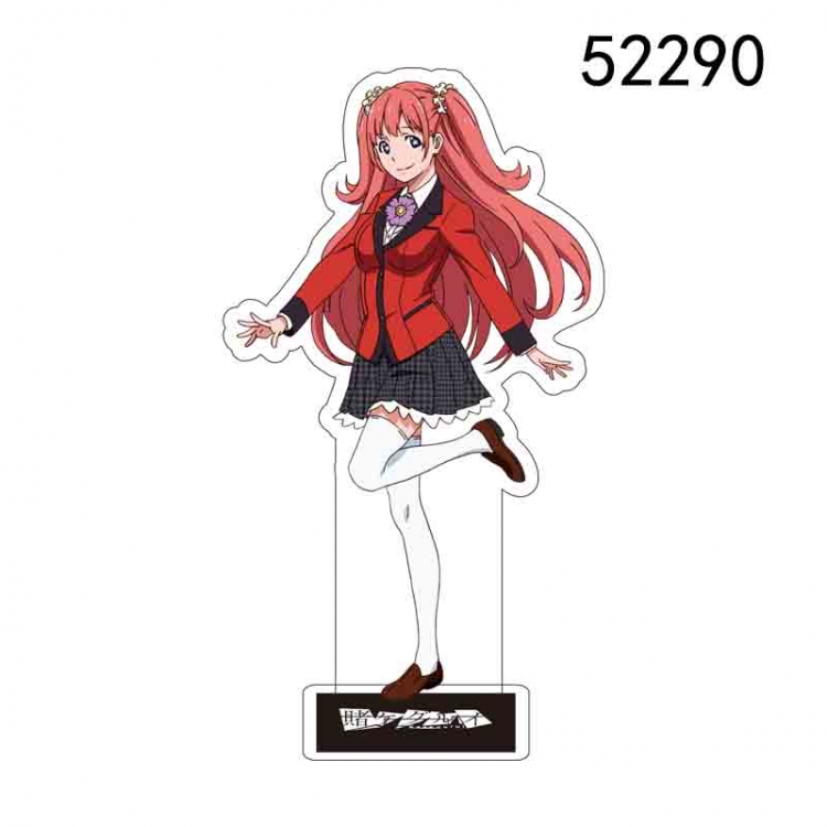 Kakegurui Anime characters acrylic Standing Plates Keychain 15CM 52290
