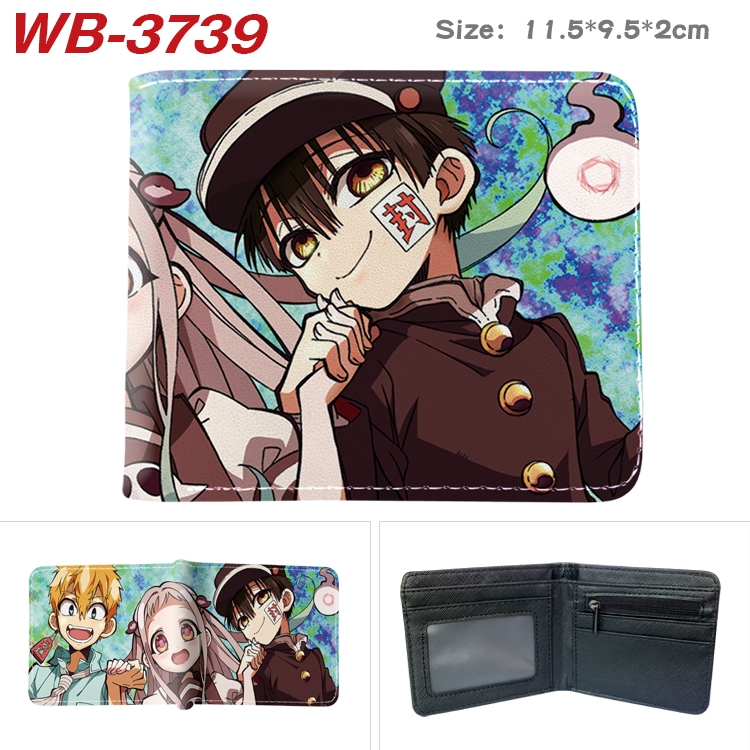 Toilet-Bound Hanako-kun  Anime color book two-fold leather wallet 11.5X9.5X2CM  WB-3739A