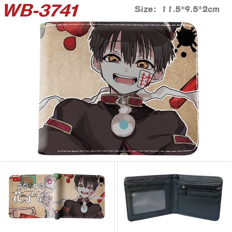 Toilet-Bound Hanako-kun  Anime color book two-fold leather wallet 11.5X9.5X2CM  WB-3741A