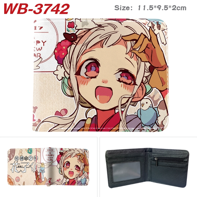 Toilet-Bound Hanako-kun  Anime color book two-fold leather wallet 11.5X9.5X2CM WB-3742A