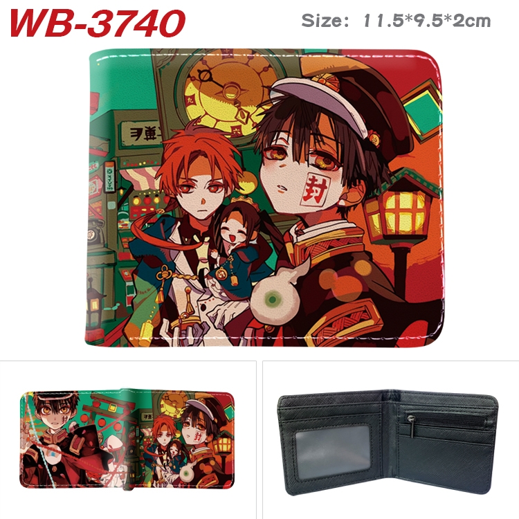 Toilet-Bound Hanako-kun  Anime color book two-fold leather wallet 11.5X9.5X2CM WB-3740A