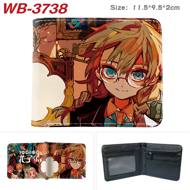 Toilet-Bound Hanako-kun  Anime color book two-fold leather wallet 11.5X9.5X2CM  WB-3738A