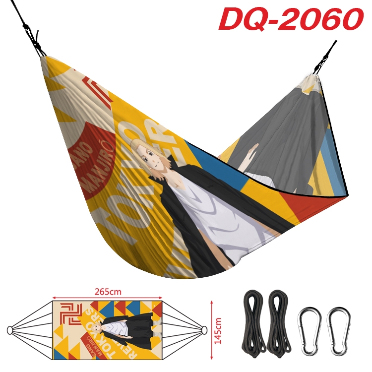 Demon Slayer Kimets Outdoor full color watermark printing hammock 265x145cm DQ-2060