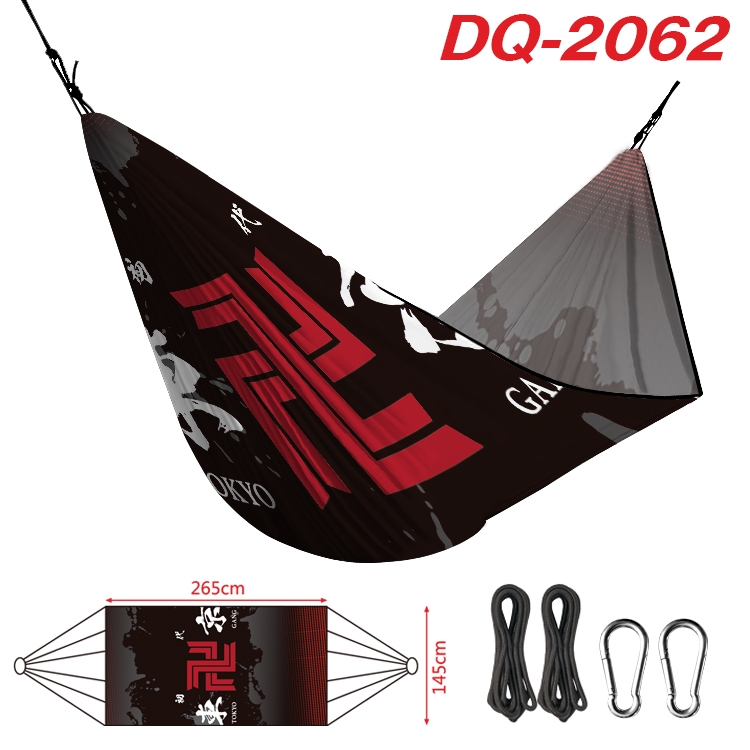 Demon Slayer Kimets Outdoor full color watermark printing hammock 265x145cm DQ-2062