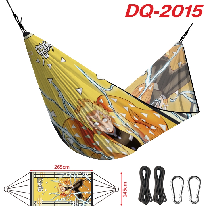 Demon Slayer Kimets Outdoor full color watermark printing hammock 265x145cm DQ-2015