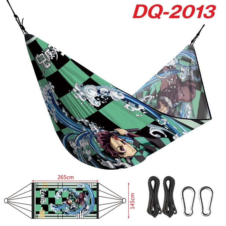 Demon Slayer Kimets Outdoor full color watermark printing hammock 265x145cm DQ-2013