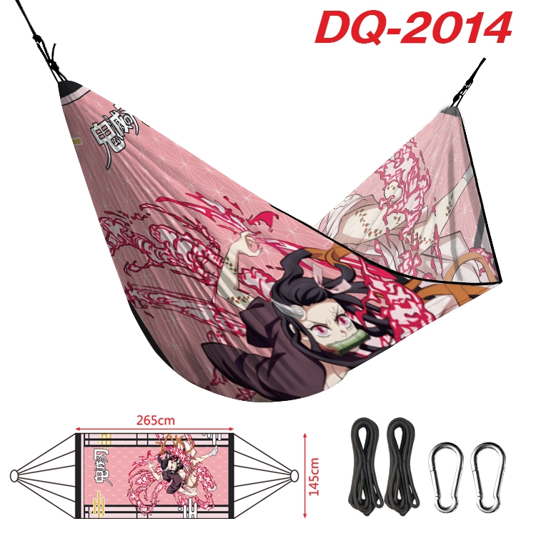 Demon Slayer Kimets Outdoor full color watermark printing hammock 265x145cm DQ-2014