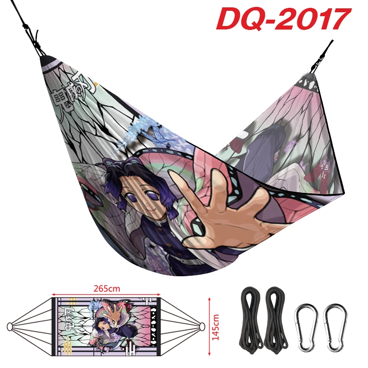 Demon Slayer Kimets Outdoor full color watermark printing hammock 265x145cm DQ-2017
