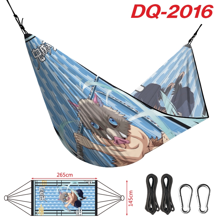 Demon Slayer Kimets Outdoor full color watermark printing hammock 265x145cm DQ-2016