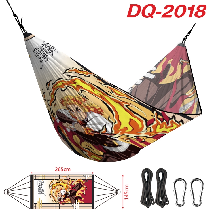 Demon Slayer Kimets Outdoor full color watermark printing hammock 265x145cm DQ-2018