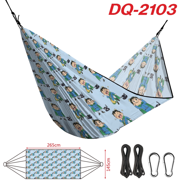 king ranking  Outdoor full color watermark printing hammock 265x145cm DQ-2103