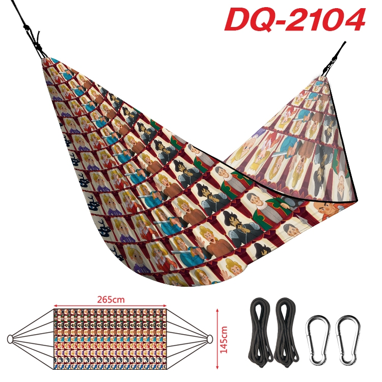 king ranking  Outdoor full color watermark printing hammock 265x145cm  DQ-2104