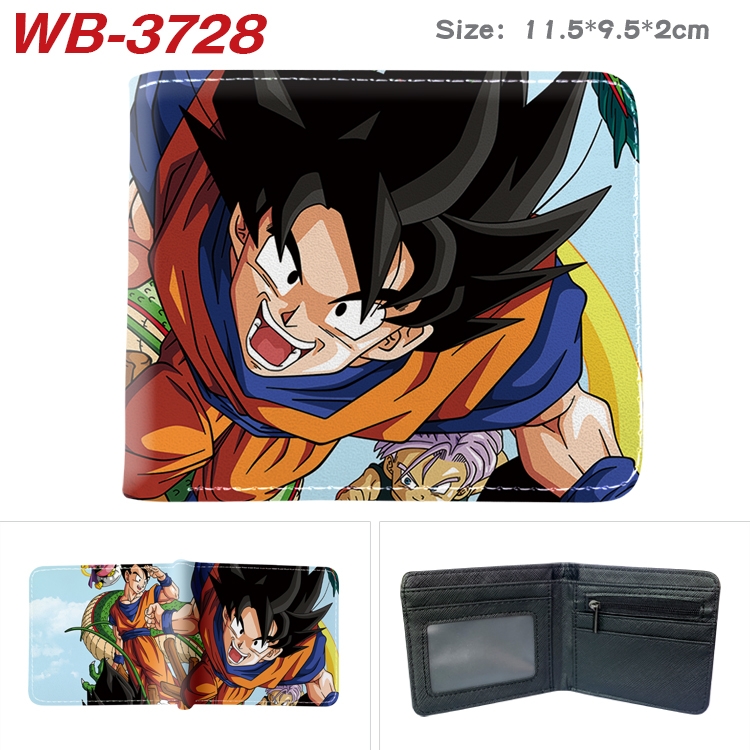 DRAGON BALL  Anime color book two-fold leather wallet 11.5X9.5X2CM WB-3728A