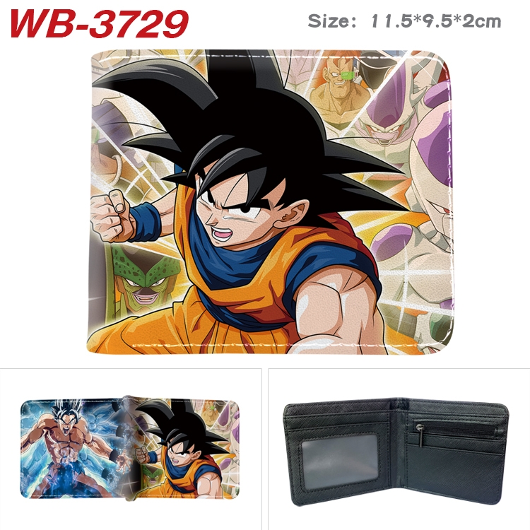 DRAGON BALL  Anime color book two-fold leather wallet 11.5X9.5X2CM  WB-3729A