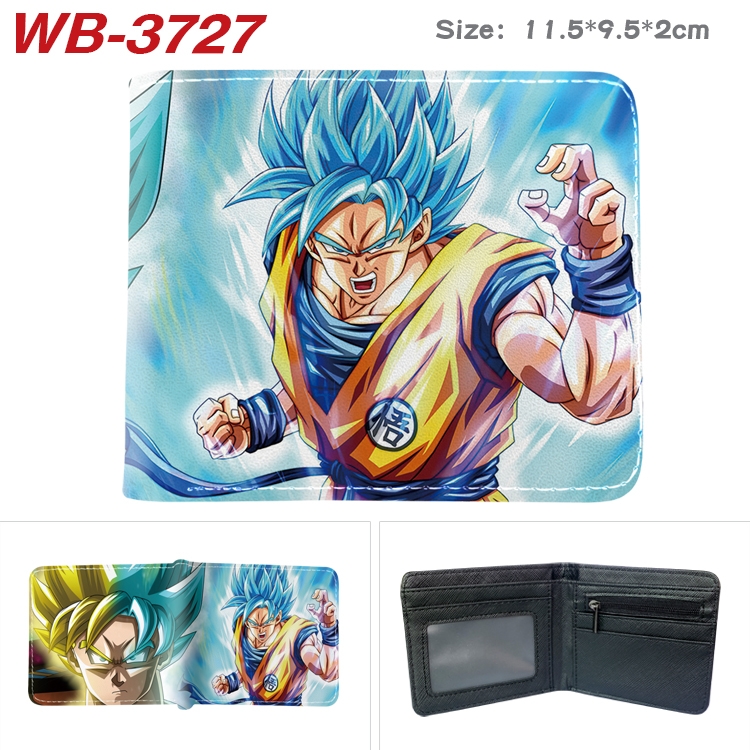 DRAGON BALL  Anime color book two-fold leather wallet 11.5X9.5X2CM   WB-3727A