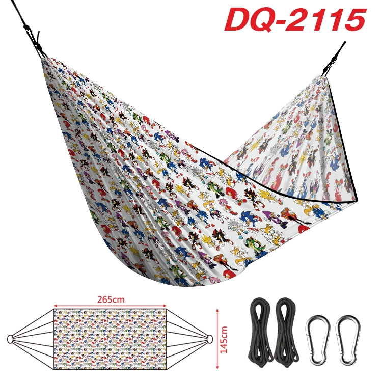 Super Sonico Outdoor full color watermark printing hammock 265x145cm  DQ-2115