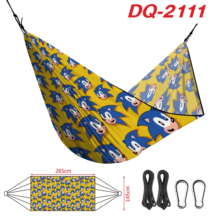 Super Sonico Outdoor full color watermark printing hammock 265x145cm DQ-2111