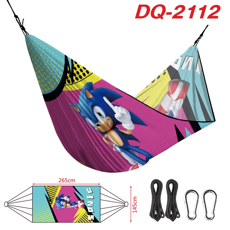 Super Sonico Outdoor full color watermark printing hammock 265x145cm DQ-2112