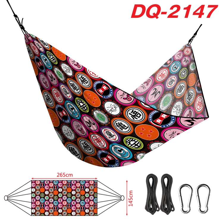 DRAGON BALL Outdoor full color watermark printing hammock 265x145cm DQ-2147