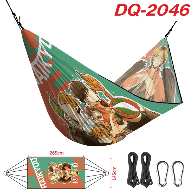 Haikyuu!! Outdoor full color watermark printing hammock 265x145cm DQ-2046