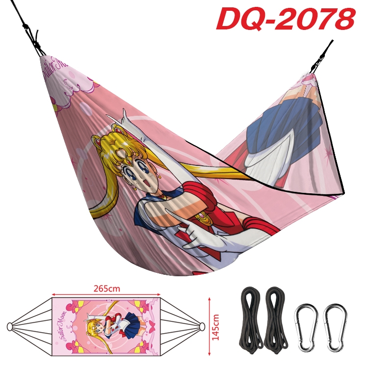 sailormoon Outdoor full color watermark printing hammock 265x145cm DQ-2078