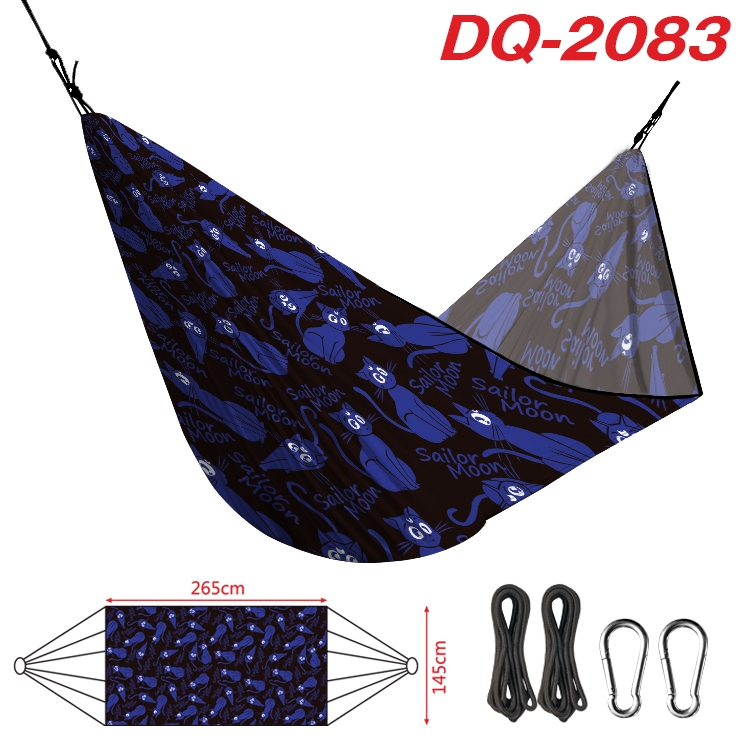 sailormoon Outdoor full color watermark printing hammock 265x145cm DQ-2083