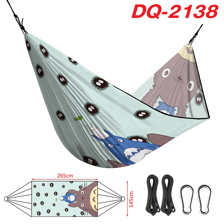 TOTORO Outdoor full color watermark printing hammock 265x145cm  DQ-2138