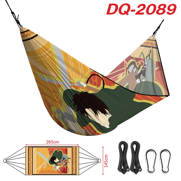 Shingeki no Kyojin Outdoor full color watermark printing hammock 265x145cm DQ-2089