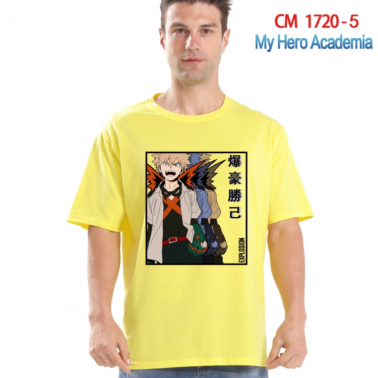 My Hero Academia Printed short-sleeved cotton T-shirt from S to 4XL CM-1720-5