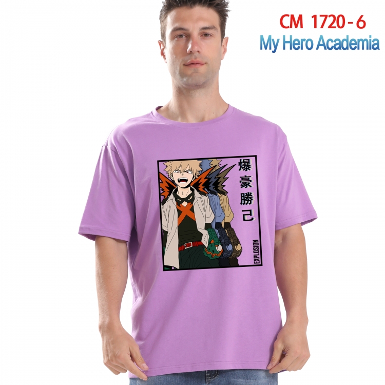 My Hero Academia Printed short-sleeved cotton T-shirt from S to 4XL CM-1720-6 