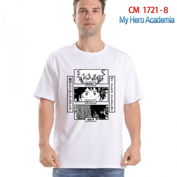 My Hero Academia Printed short-sleeved cotton T-shirt from S to 4XL CM-1721-8