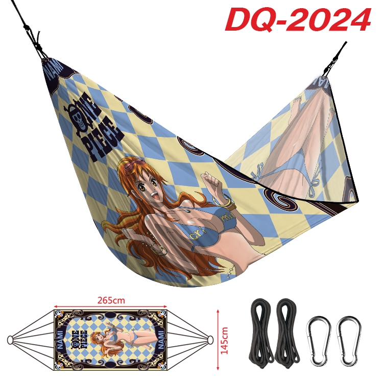 One Piece Outdoor full color watermark printing hammock 265x145cm  DQ-2024