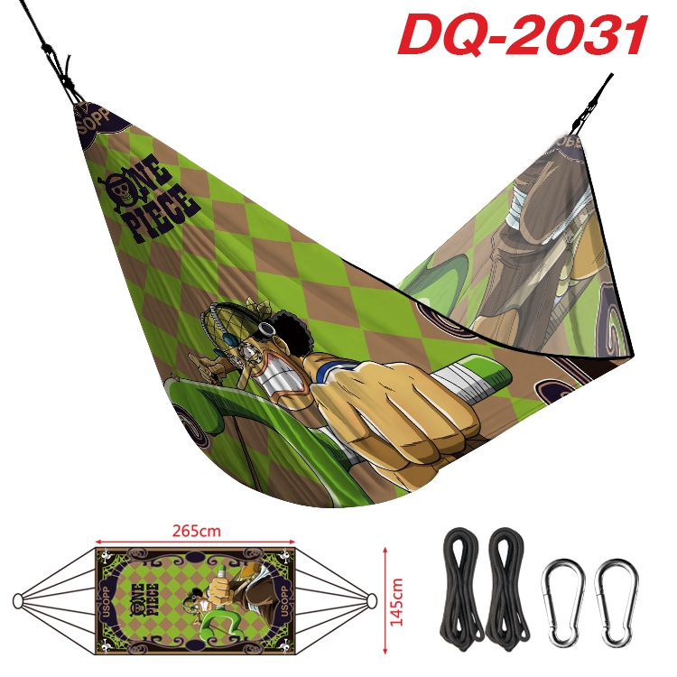 One Piece Outdoor full color watermark printing hammock 265x145cm  DQ-2031