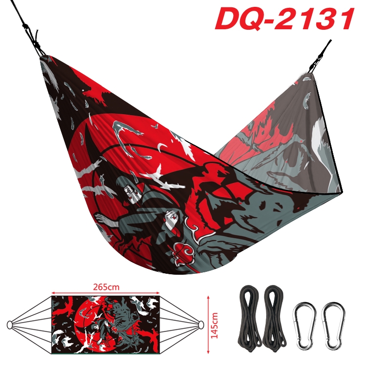 Naruto Outdoor full color watermark printing hammock 265x145cm DQ-2131