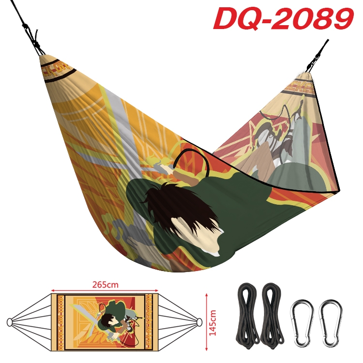 Shingeki no Kyojin Outdoor full color watermark printing hammock 265x145cm  DQ-2089