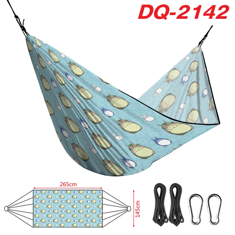 TOTORO  Outdoor full color watermark printing hammock 265x145cm DQ-2142