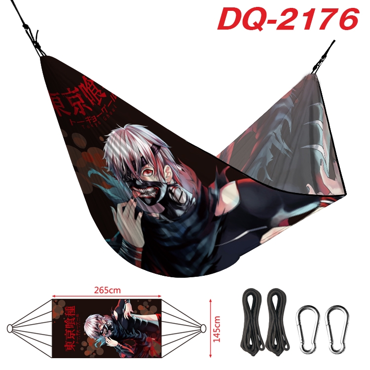 Tokyo Ghoul  Outdoor full color watermark printing hammock 265x145cm DQ-2176