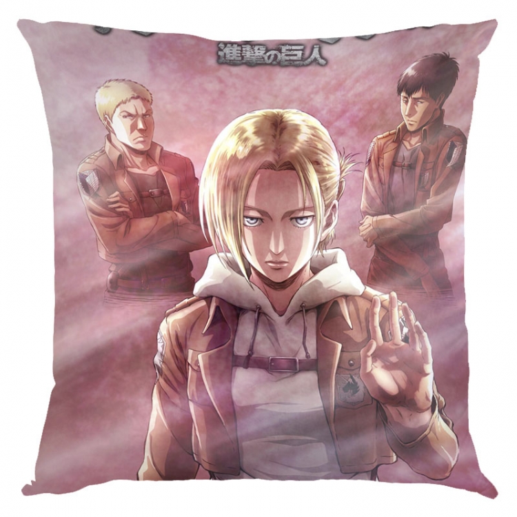 Shingeki no Kyojin Anime square full-color pillow cushion 45X45CM NO FILLING  J12-295