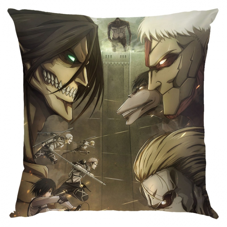 Shingeki no Kyojin Anime square full-color pillow cushion 45X45CM NO FILLING  J12-339